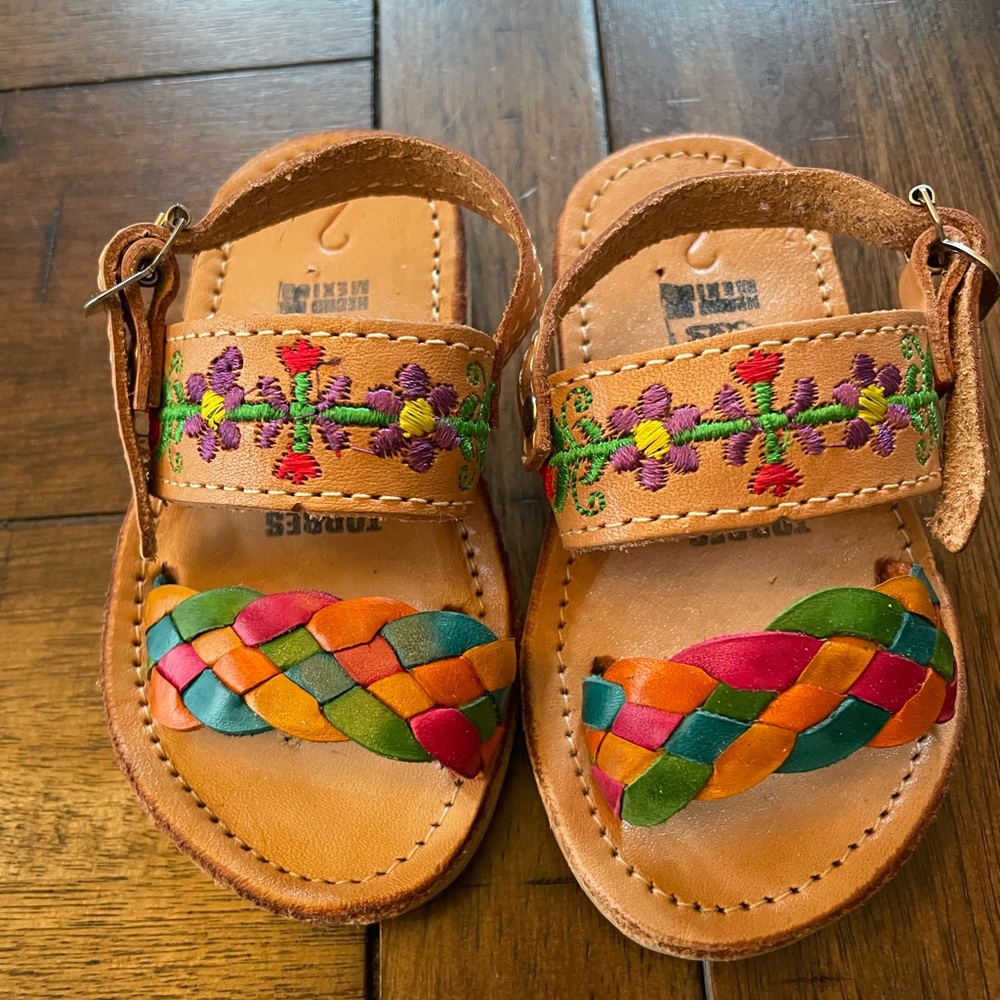 ALL SIZES kids Mexican leather huaraches NEW - NT